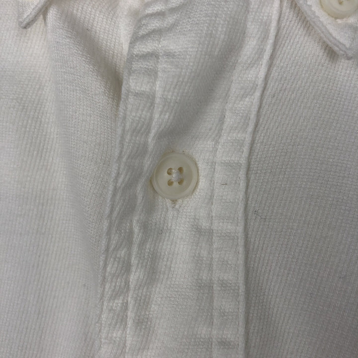Ralph Lauren CHAPS short-sleeved button-down shirt, men's size L cotton white type Vintage Second Hand
