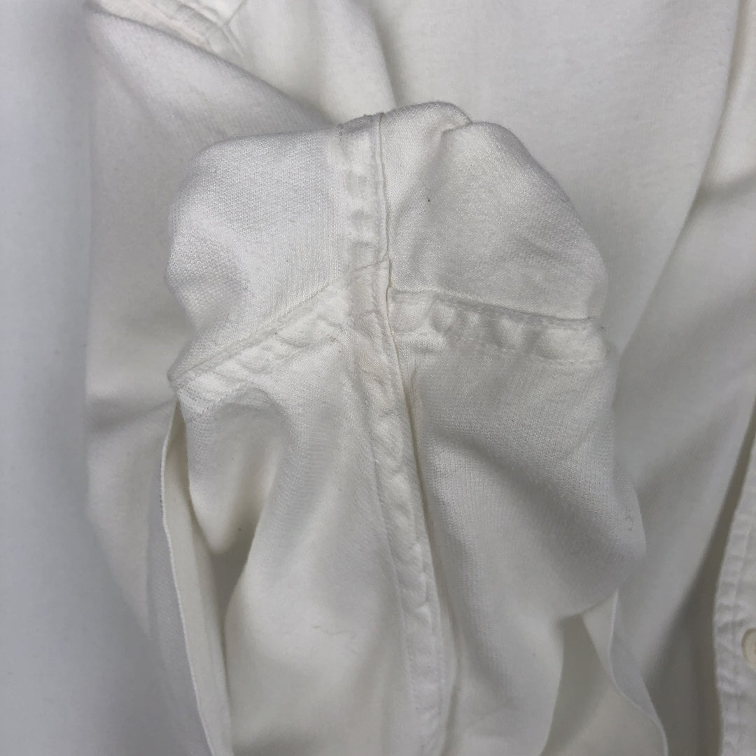 Ralph Lauren CHAPS short-sleeved button-down shirt, men's size L cotton white type Vintage Second Hand
