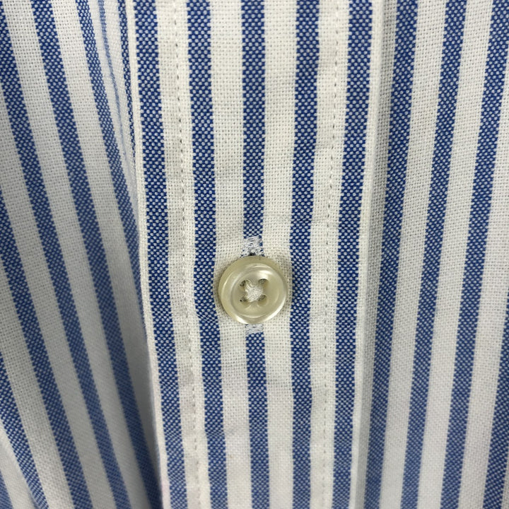 Ralph Lauren Classic Fit Short Sleeve Button Down Striped Shirt Men's XXL cotton blue type Vintage Second Hand