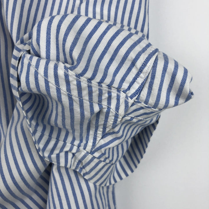 Ralph Lauren Classic Fit Short Sleeve Button Down Striped Shirt Men's XXL cotton blue type Vintage Second Hand