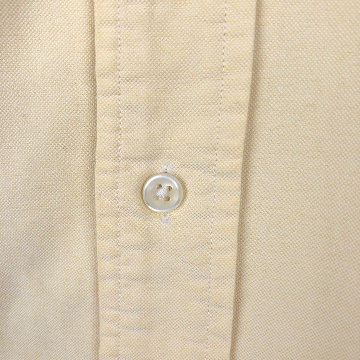 Ralph Lauren Classic Fit short sleeve button down shirt, men's size L cotton yellow type Vintage Second Hand