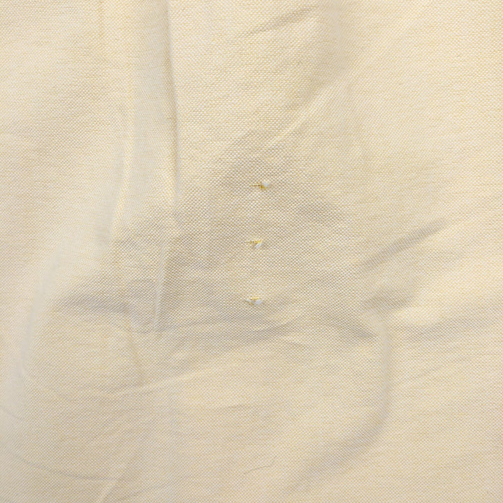 Ralph Lauren Classic Fit short sleeve button down shirt, men's size L cotton yellow type Vintage Second Hand