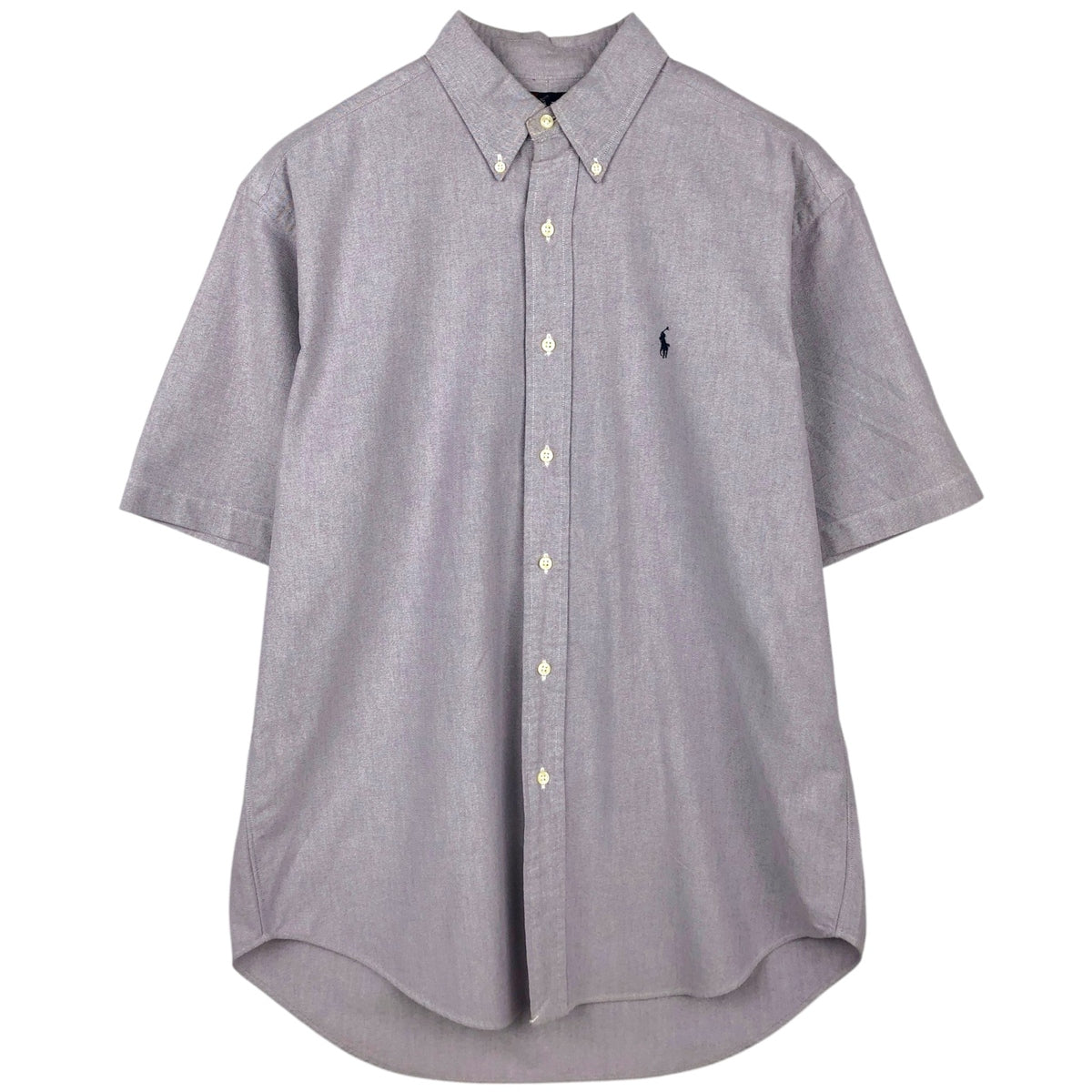 Ralph Lauren BLAKE リネンシャツ グレー　Lサイズ ラルフローレン Ralph Lauren BLAKE 半袖 ボタンダウンシャツ メンズM
