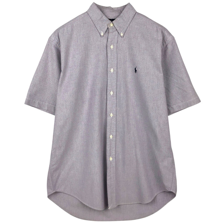 Ralph Lauren BLAKE short sleeve button down shirt, men's size M cotton purple type Vintage Second Hand