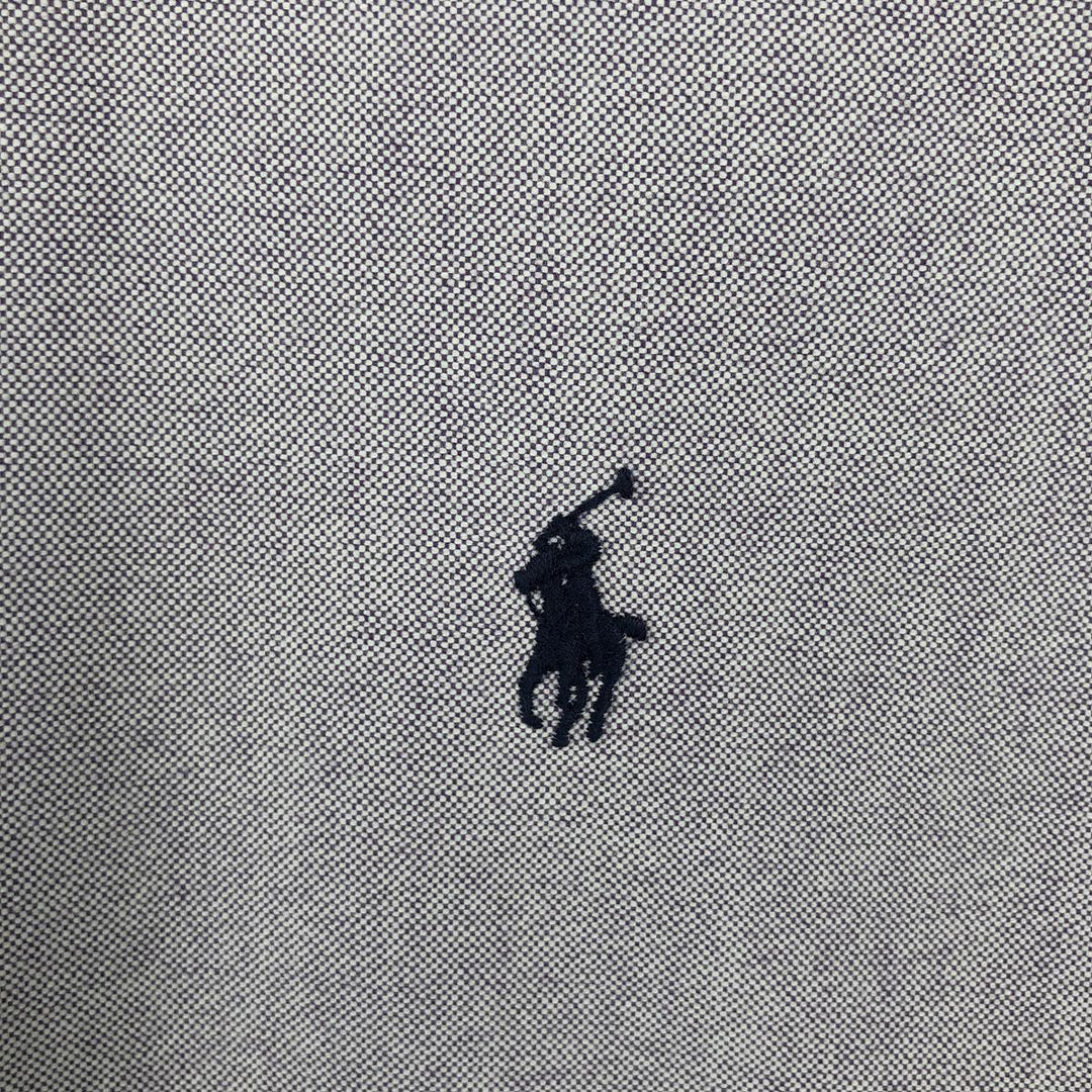 Ralph Lauren BLAKE short sleeve button down shirt, men's size M cotton purple type Vintage Second Hand