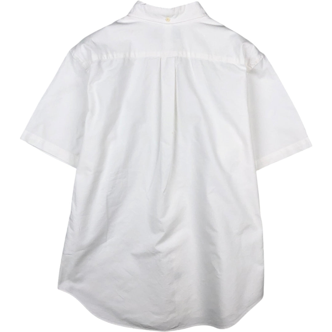 Ralph Lauren Classic Fit short sleeve button down shirt, men's size L cotton white type Vintage Second Hand
