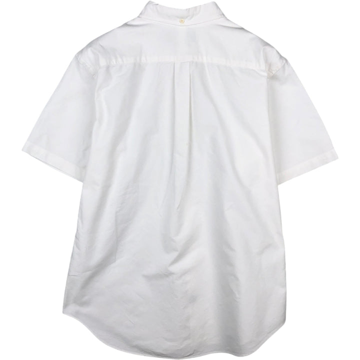 Ralph Lauren Classic Fit short sleeve button down shirt, men's size L cotton white type Vintage Second Hand