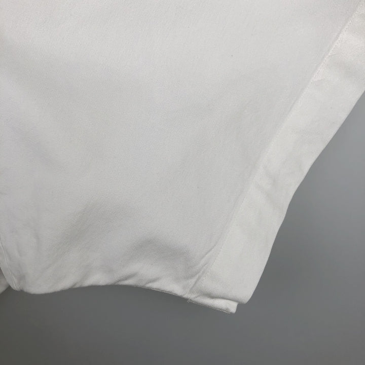 Ralph Lauren Classic Fit short sleeve button down shirt, men's size L cotton white type Vintage Second Hand