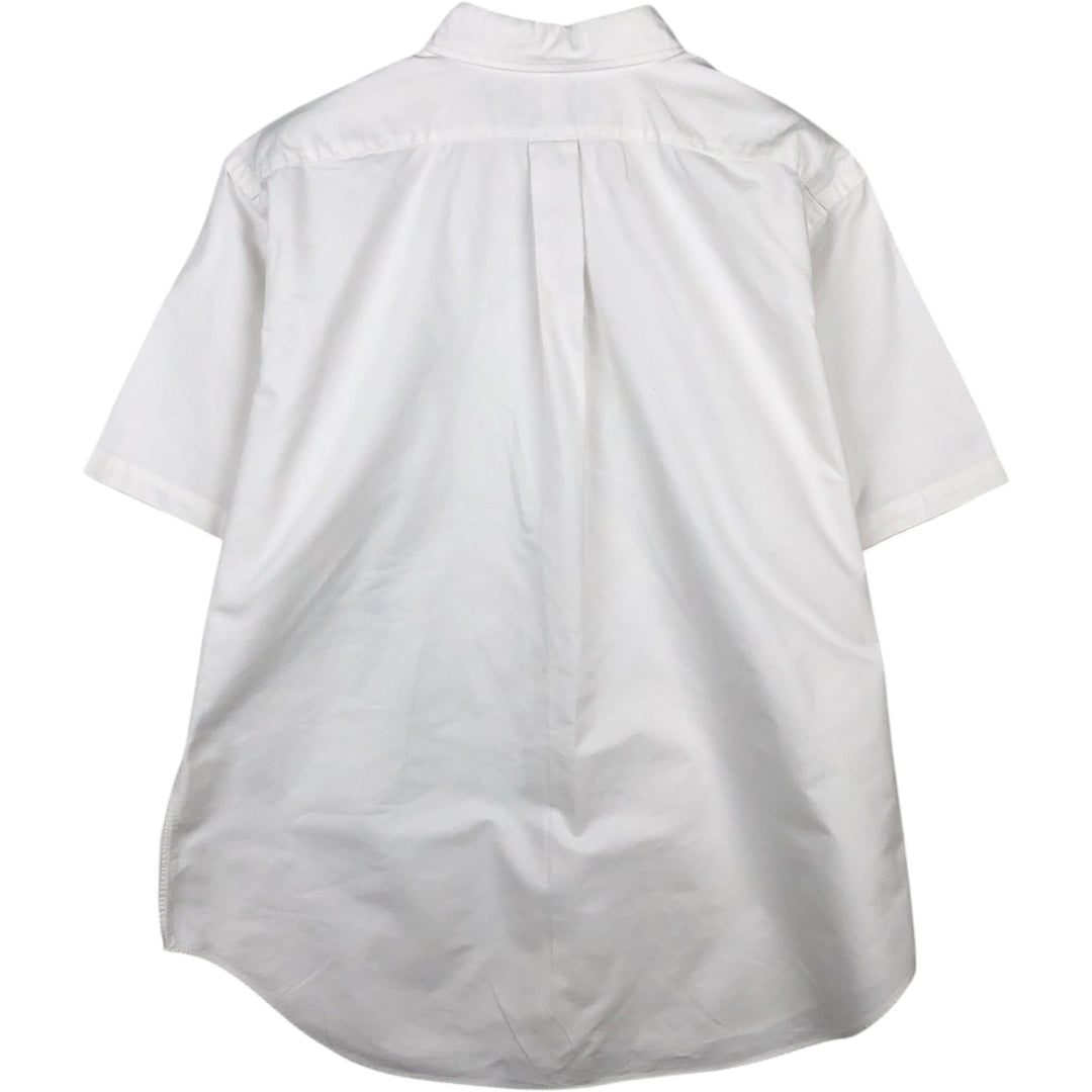 Ralph Lauren Classic Fit short sleeve button down shirt, men's size XL cotton white type Vintage Second Hand