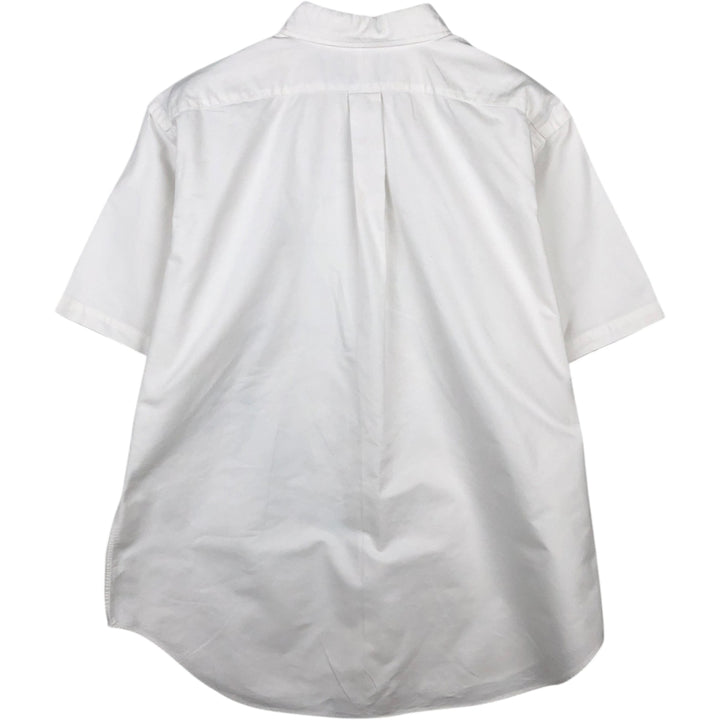 Ralph Lauren Classic Fit short sleeve button down shirt, men's size XL cotton white type Vintage Second Hand