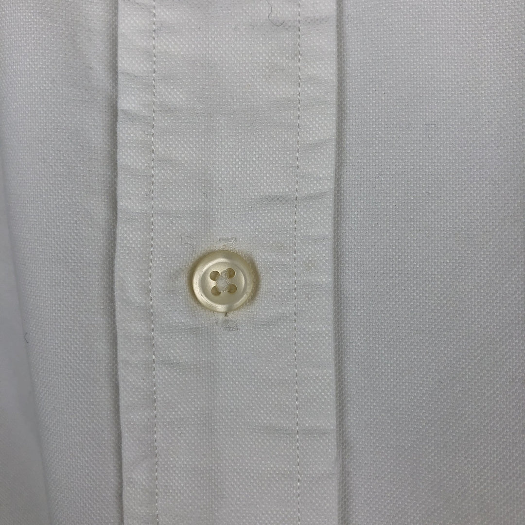 Ralph Lauren Classic Fit short sleeve button down shirt, men's size XL cotton white type Vintage Second Hand