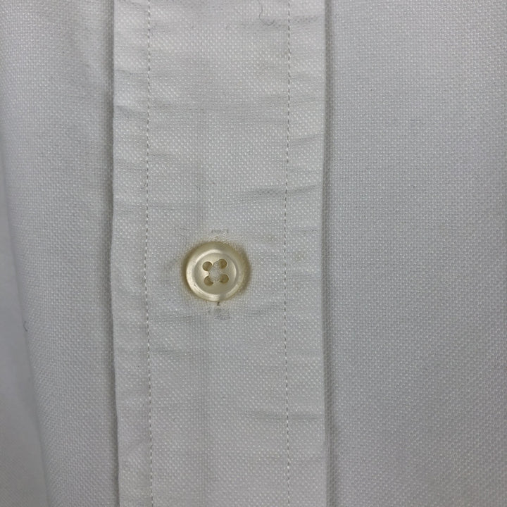 Ralph Lauren Classic Fit short sleeve button down shirt, men's size XL cotton white type Vintage Second Hand