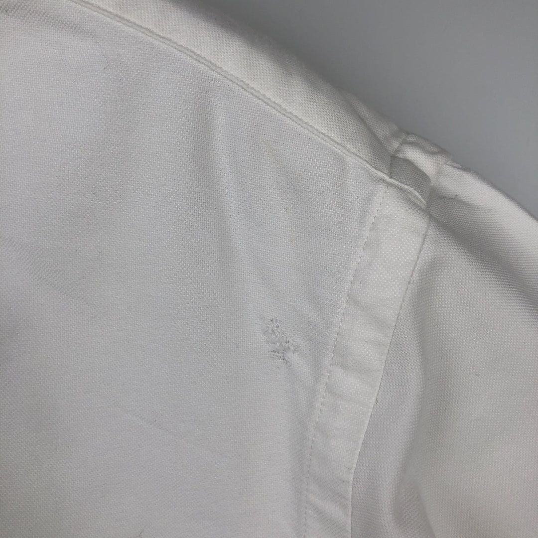 Ralph Lauren Classic Fit short sleeve button down shirt, men's size XL cotton white type Vintage Second Hand