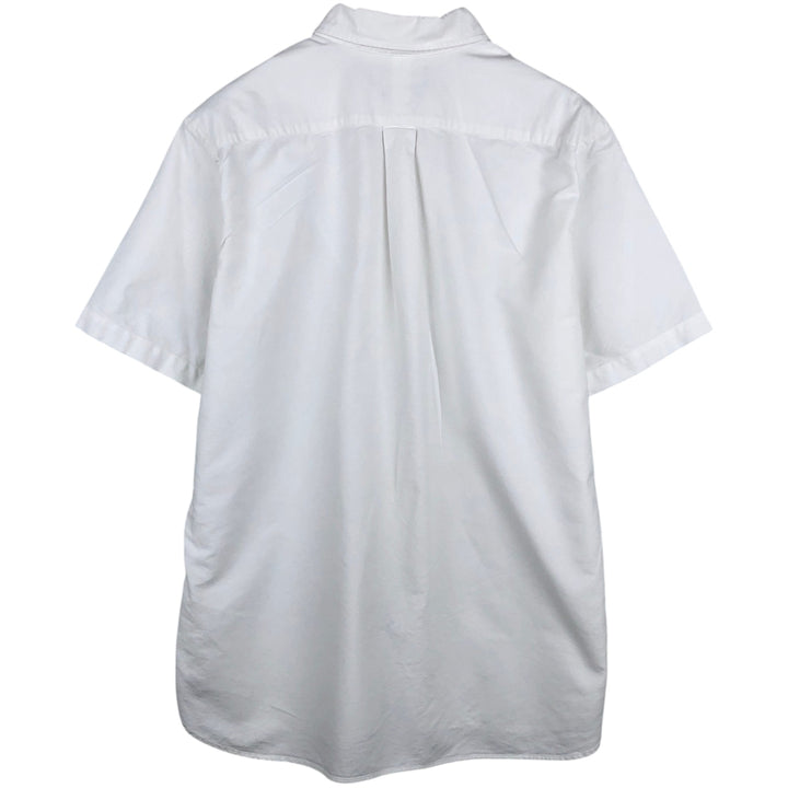 Ralph Lauren Classic Fit short sleeve button down shirt, men's size L cotton white type Vintage Second Hand