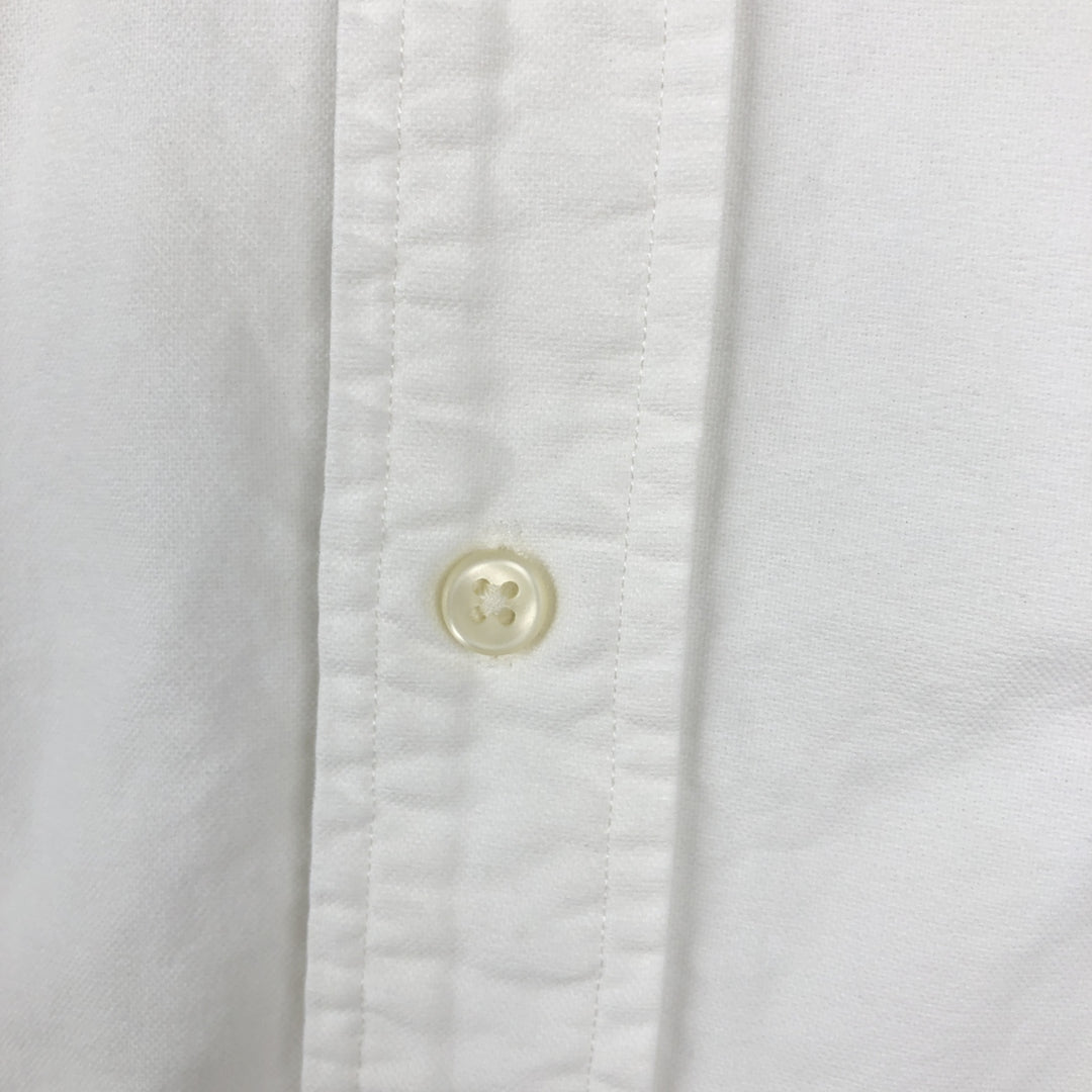 Ralph Lauren Classic Fit short sleeve button down shirt, men's size L cotton white type Vintage Second Hand