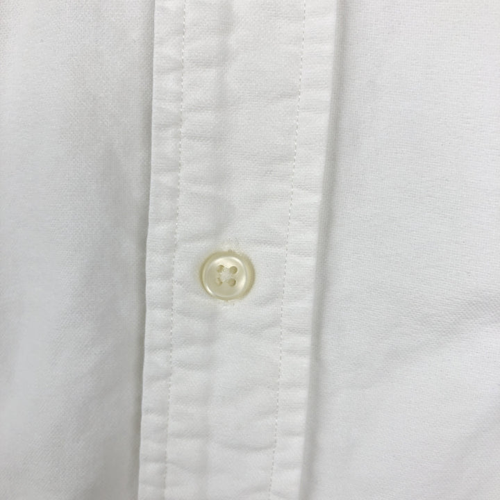Ralph Lauren Classic Fit short sleeve button down shirt, men's size L cotton white type Vintage Second Hand
