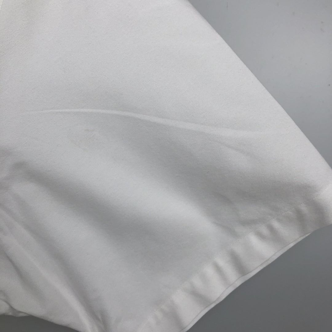 Ralph Lauren Classic Fit short sleeve button down shirt, men's size L cotton white type Vintage Second Hand