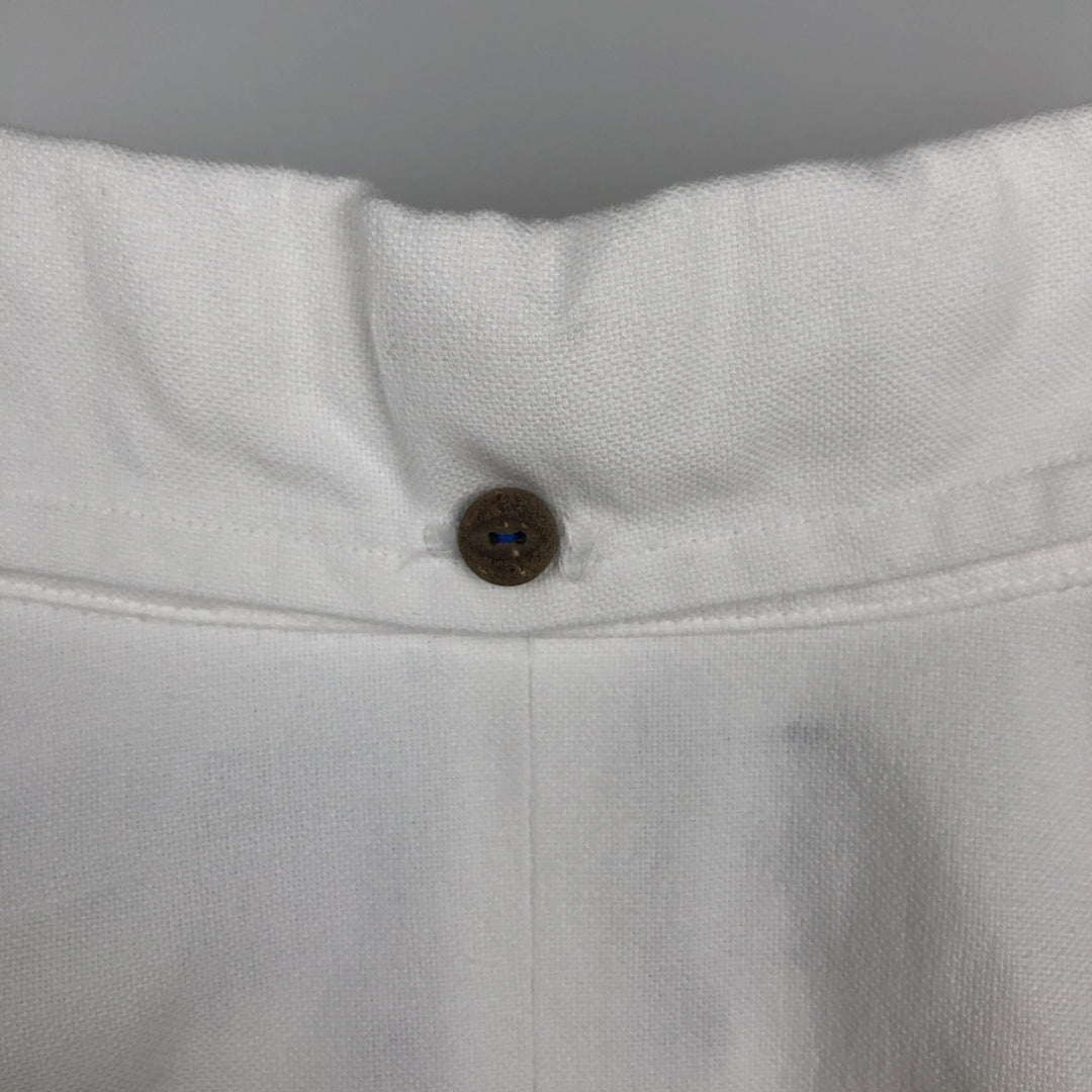Ralph Lauren Classic Fit short sleeve button down shirt, men's size L cotton white type Vintage Second Hand