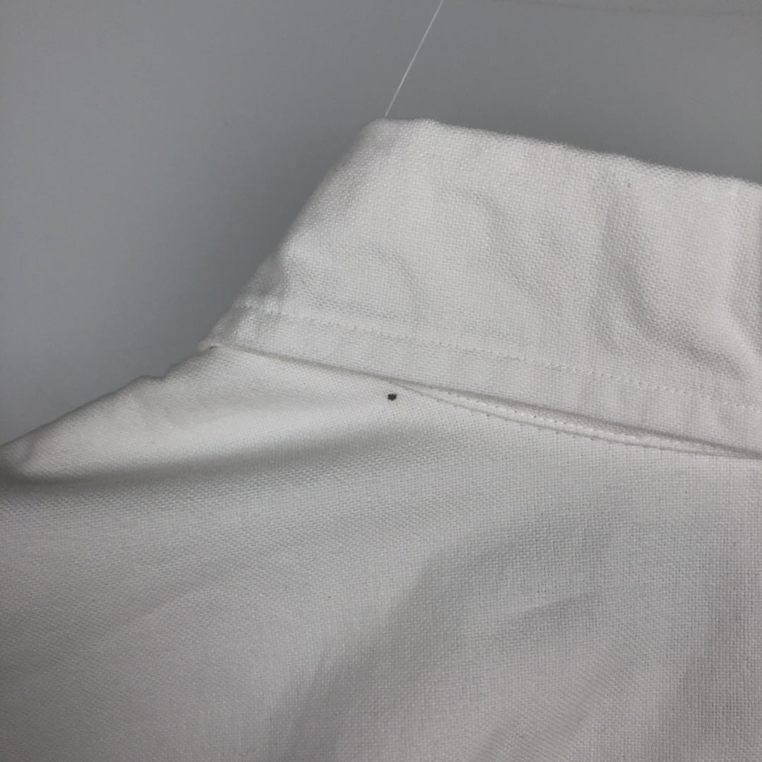Ralph Lauren Classic Fit short sleeve button down shirt, men's size L cotton white type Vintage Second Hand
