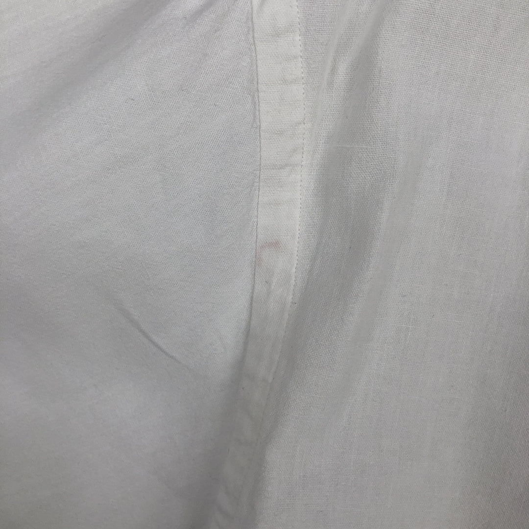 Ralph Lauren short sleeve button down shirt, men's size L cotton white type Vintage Second Hand