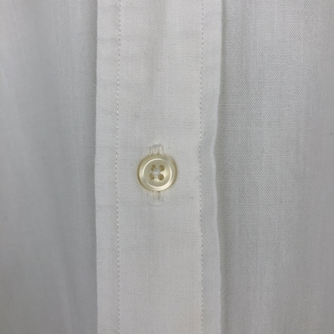 Ralph Lauren BLAIRE short sleeve button down shirt, men's size M cotton white type Vintage Second Hand