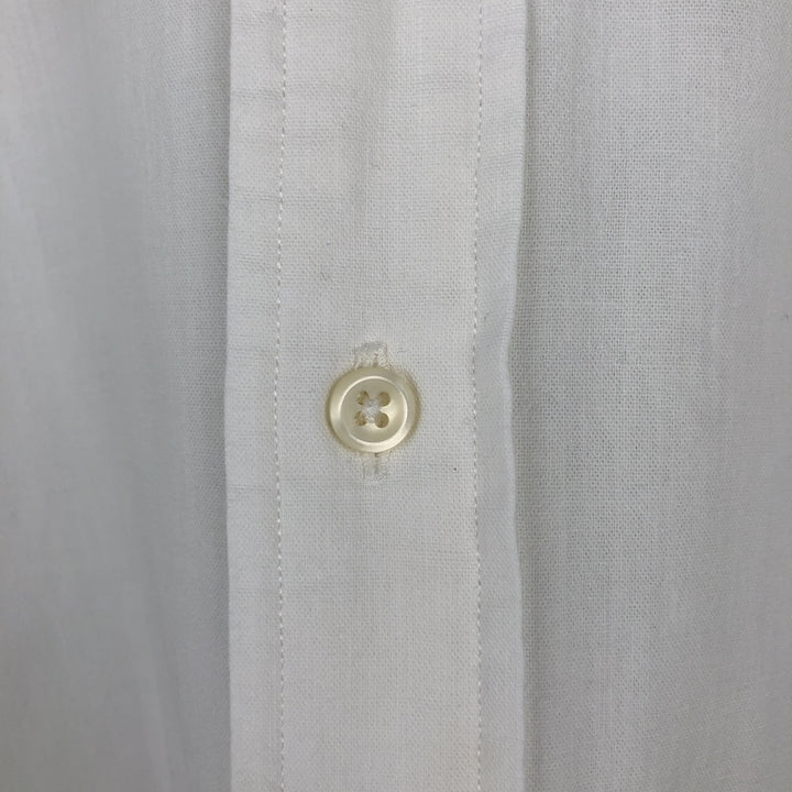 Ralph Lauren BLAIRE short sleeve button down shirt, men's size M cotton white type Vintage Second Hand