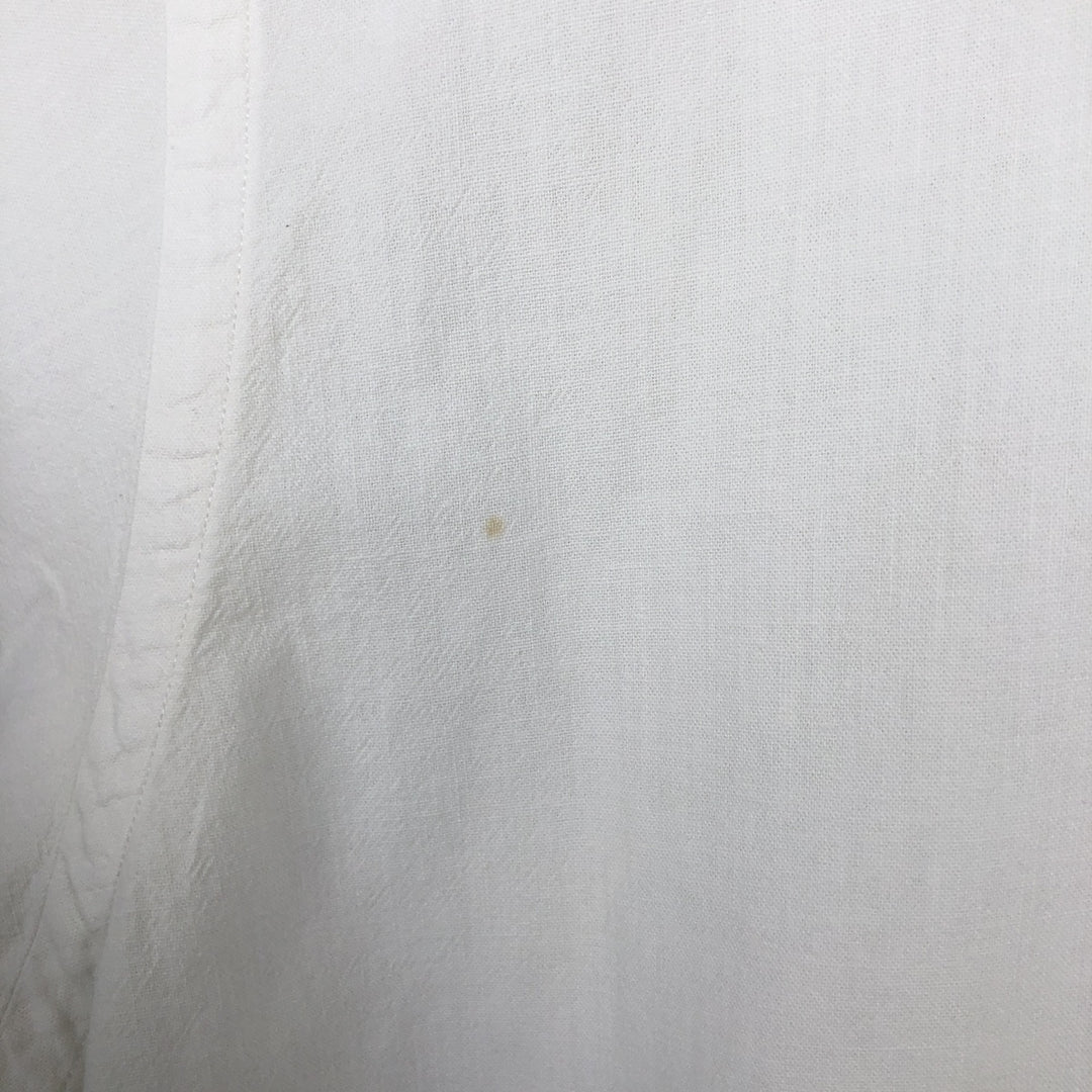 Ralph Lauren BLAIRE short sleeve button down shirt, men's size M cotton white type Vintage Second Hand