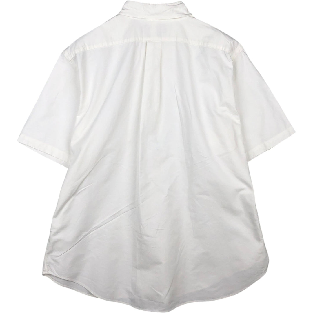 Ralph Lauren Classic Fit short sleeve button down shirt, men's size XL cotton white type Vintage Second Hand
