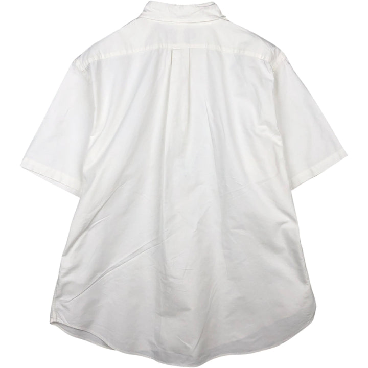 Ralph Lauren Classic Fit short sleeve button down shirt, men's size XL cotton white type Vintage Second Hand
