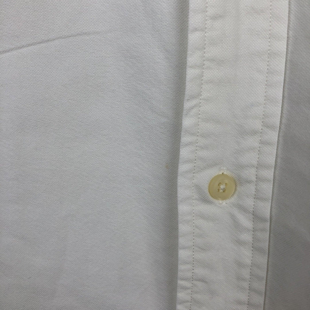 Ralph Lauren Classic Fit short sleeve button down shirt, men's size XL cotton white type Vintage Second Hand