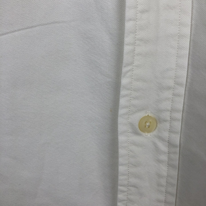 Ralph Lauren Classic Fit short sleeve button down shirt, men's size XL cotton white type Vintage Second Hand
