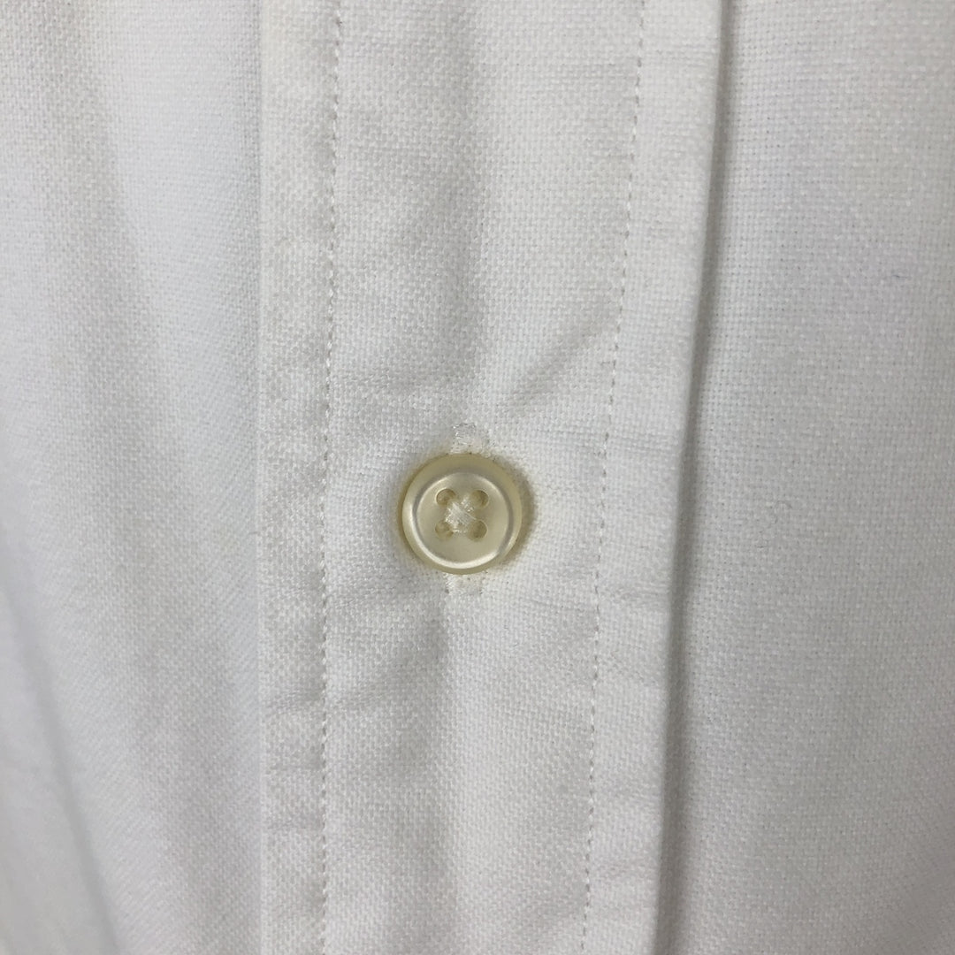 Ralph Lauren Classic Fit short sleeve button down shirt, men's size L cotton white type Vintage Second Hand