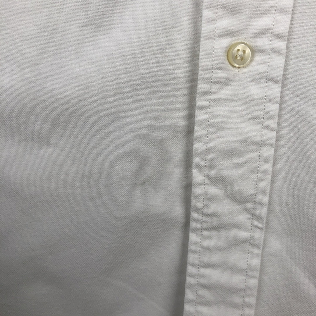 Ralph Lauren Classic Fit short sleeve button down shirt, men's size L cotton white type Vintage Second Hand
