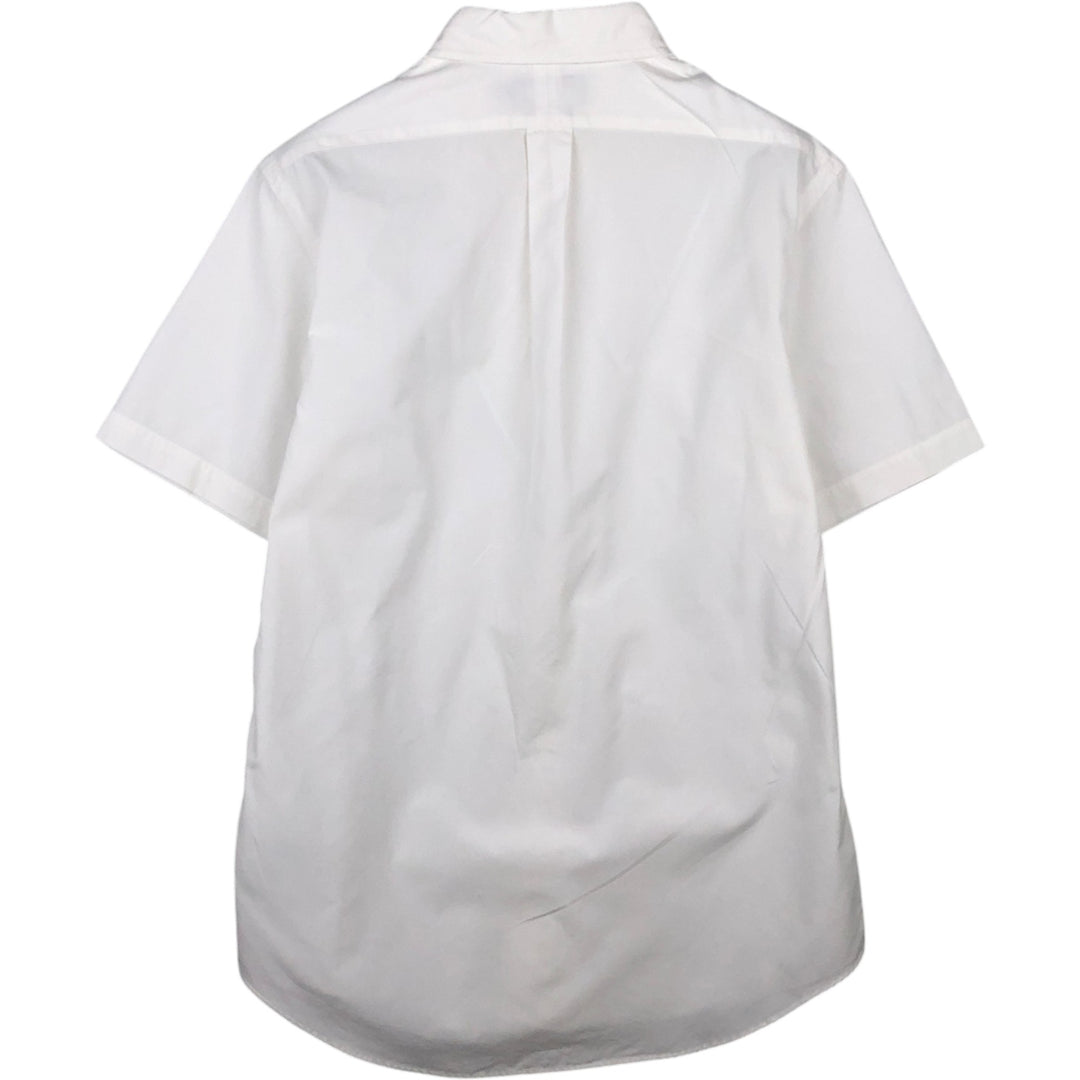 Ralph Lauren CUSTOM FIT short sleeve button down shirt, men's size M cotton white type Vintage Second Hand