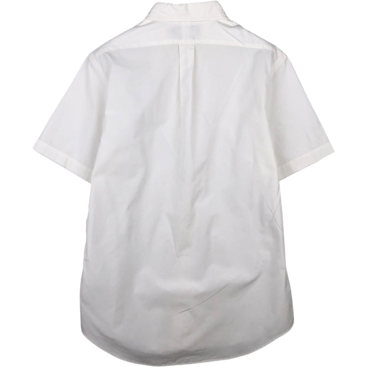 Ralph Lauren CUSTOM FIT short sleeve button down shirt, men's size M cotton white type Vintage Second Hand