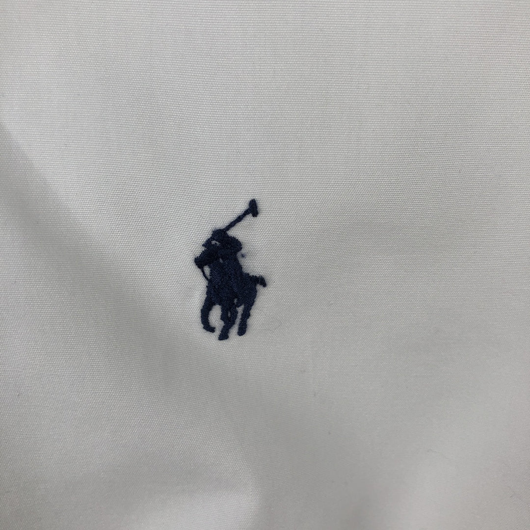 Ralph Lauren CUSTOM FIT short sleeve button down shirt, men's size M cotton white type Vintage Second Hand