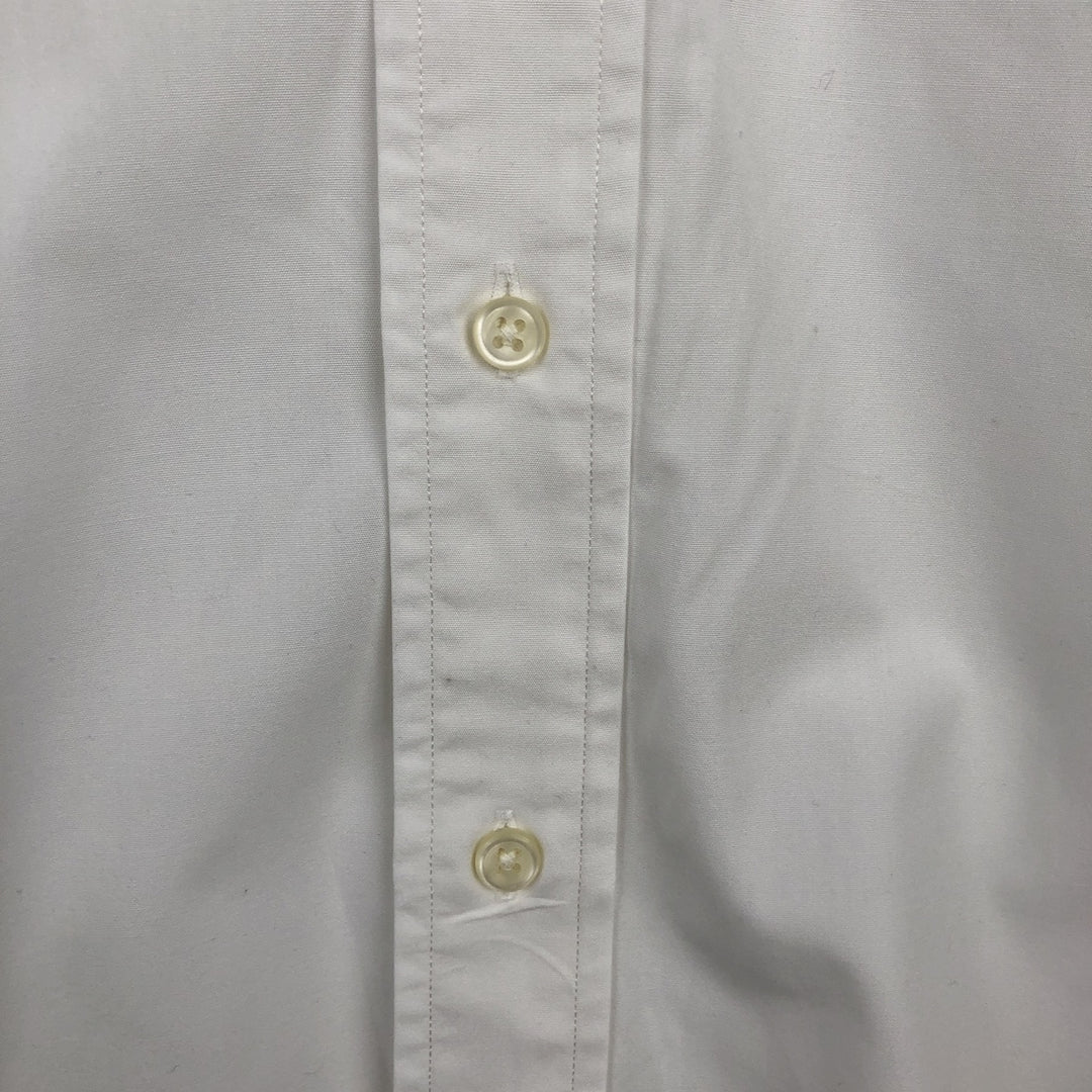 Ralph Lauren CUSTOM FIT short sleeve button down shirt, men's size M cotton white type Vintage Second Hand