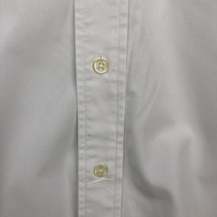 Ralph Lauren CUSTOM FIT short sleeve button down shirt, men's size M cotton white type Vintage Second Hand