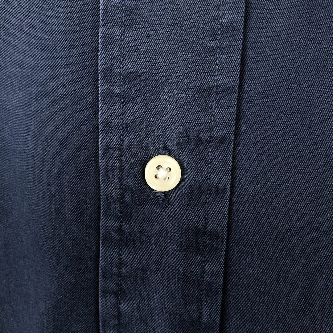Ralph Lauren BLAKE short sleeve button down shirt, men's size M cotton navy blue type Vintage Second Hand