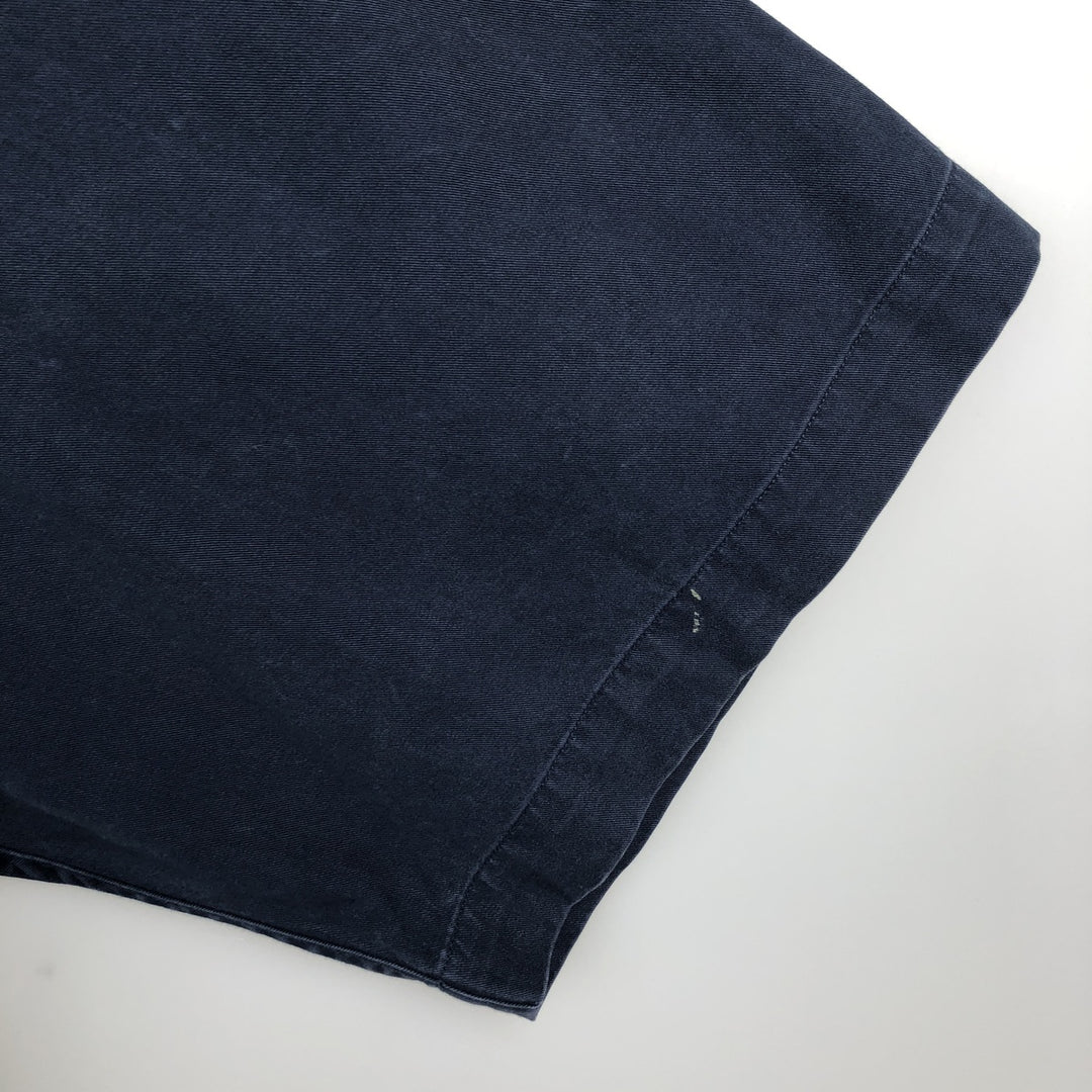 Ralph Lauren BLAKE short sleeve button down shirt, men's size M cotton navy blue type Vintage Second Hand