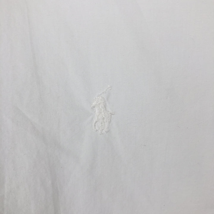 Ralph Lauren POLO by Ralph Lauren Short-Sleeve Cotton Shirt, Men's Size L (approx.) cotton white type Vintage Second Hand