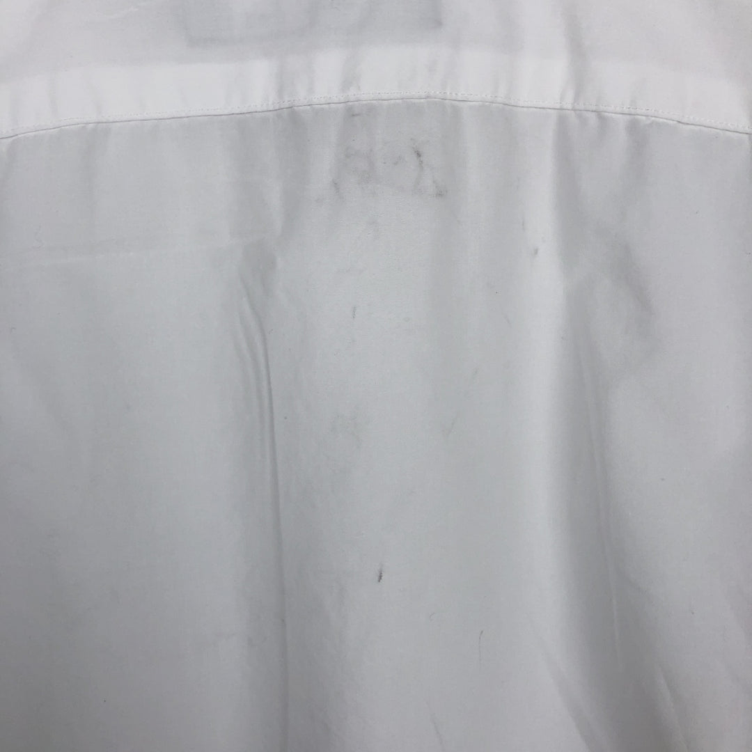Ralph Lauren POLO by Ralph Lauren Short-Sleeve Cotton Shirt, Men's Size L (approx.) cotton white type Vintage Second Hand