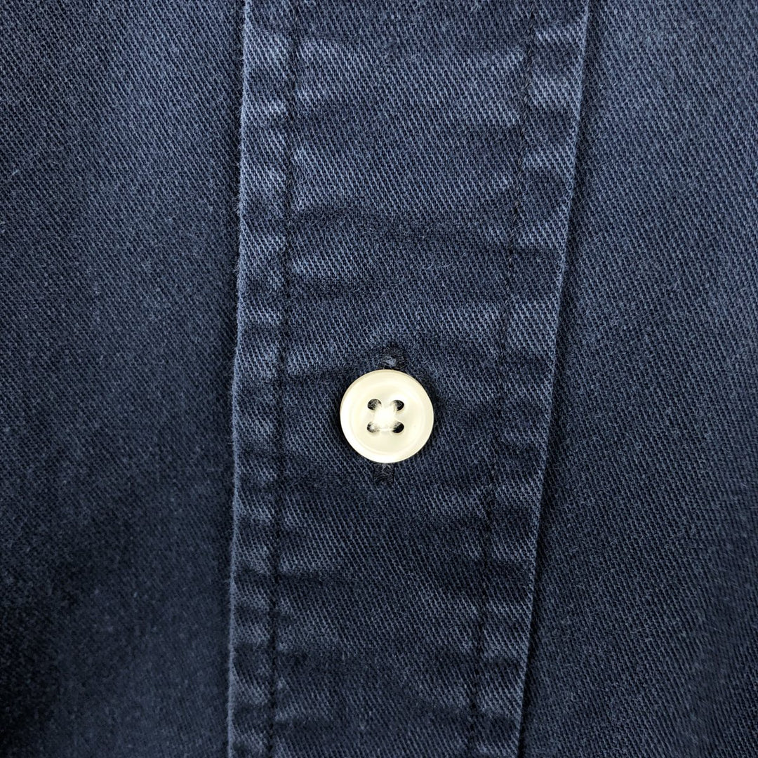 Ralph Lauren BLAKE short sleeve button down shirt, men's XL size cotton navy blue type Vintage Second Hand