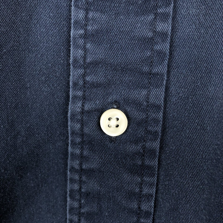 Ralph Lauren BLAKE short sleeve button down shirt, men's XL size cotton navy blue type Vintage Second Hand