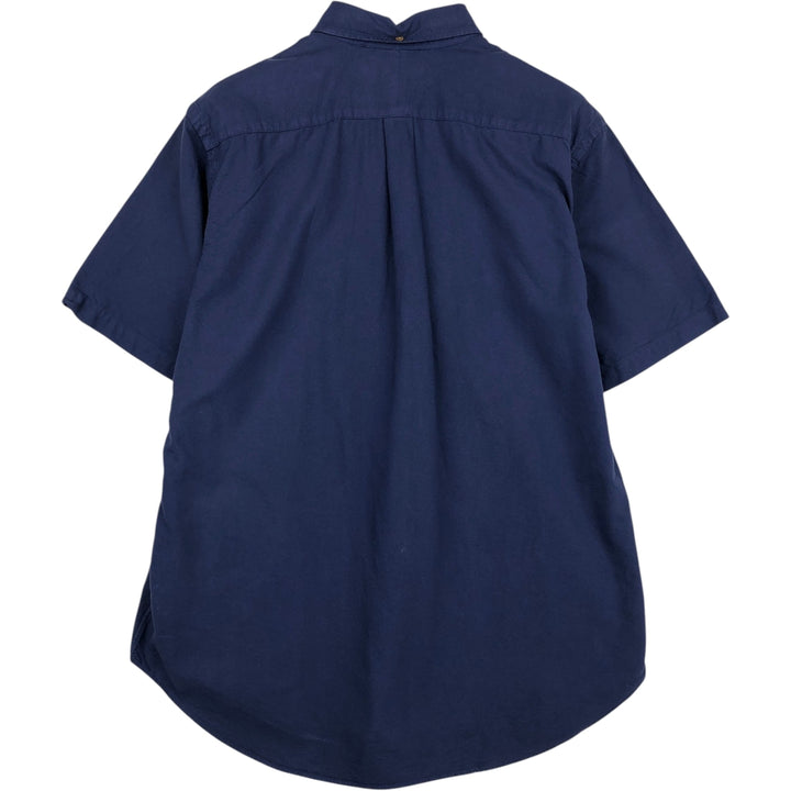 Ralph Lauren Classic Fit short sleeve button down shirt, men's size L cotton blue type Vintage Second Hand
