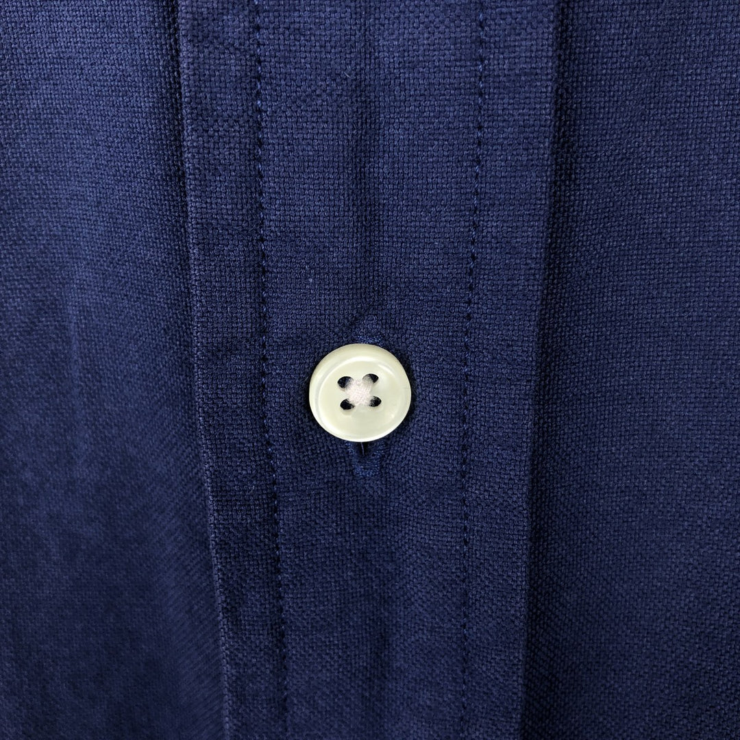 Ralph Lauren Classic Fit short sleeve button down shirt, men's size L cotton blue type Vintage Second Hand