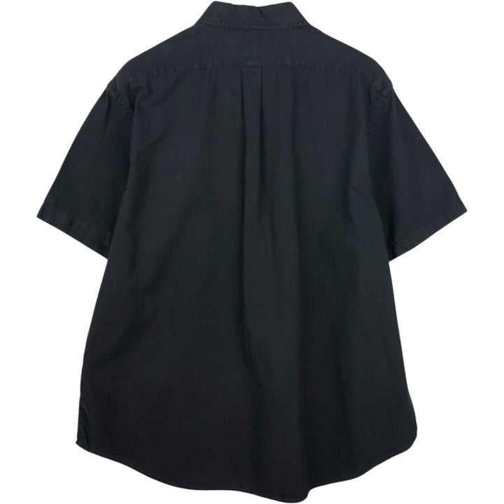 Ralph Lauren POLO RALPH LAUREN short sleeve button down shirt men's XL size cotton black type Vintage Second Hand