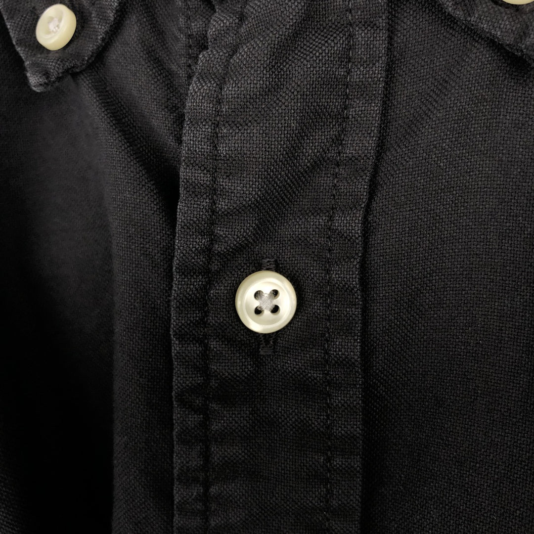 Ralph Lauren POLO RALPH LAUREN short sleeve button down shirt men's XL size cotton black type Vintage Second Hand