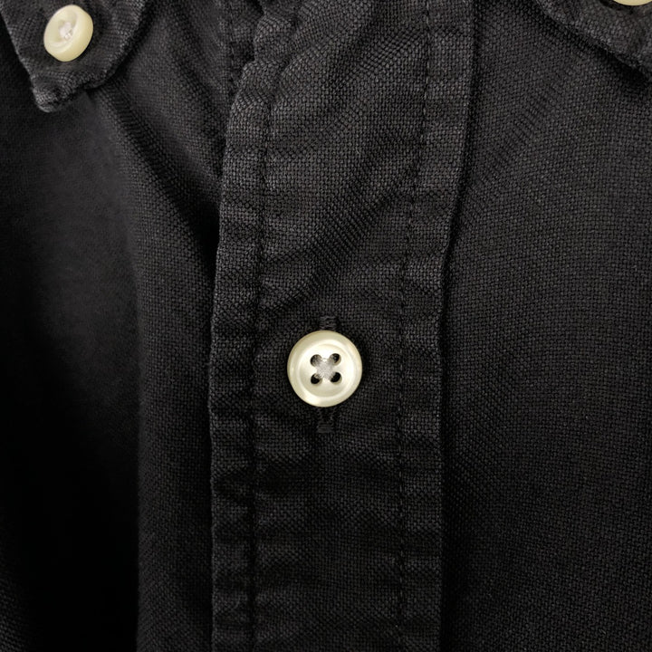 Ralph Lauren POLO RALPH LAUREN short sleeve button down shirt men's XL size cotton black type Vintage Second Hand