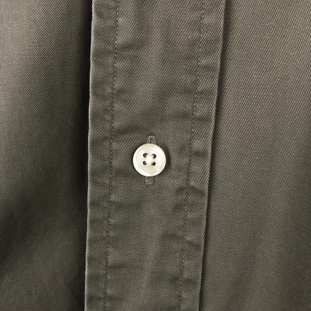 Ralph Lauren BLAKE short sleeve button down shirt, men's size L cotton Khaki type Vintage Second Hand